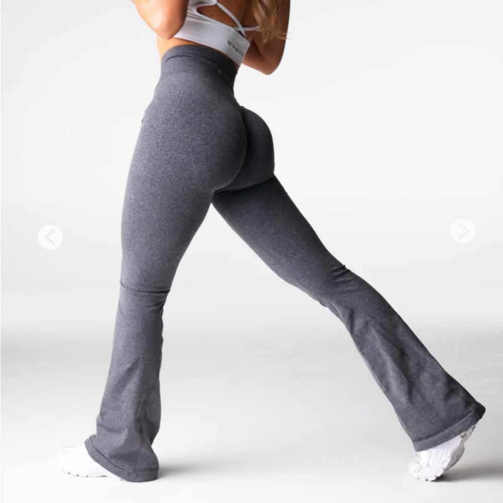 NVGTN Black Speckled Iconic Seamless Flare Leggings